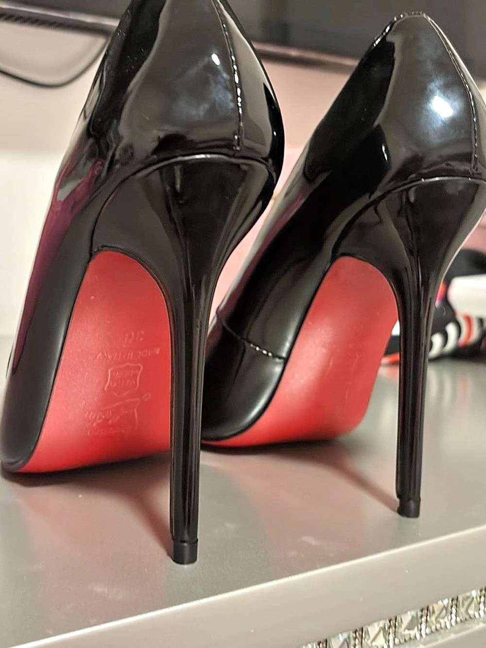Christian Louboutin So Kate 120 Patent Leather Pumps Black